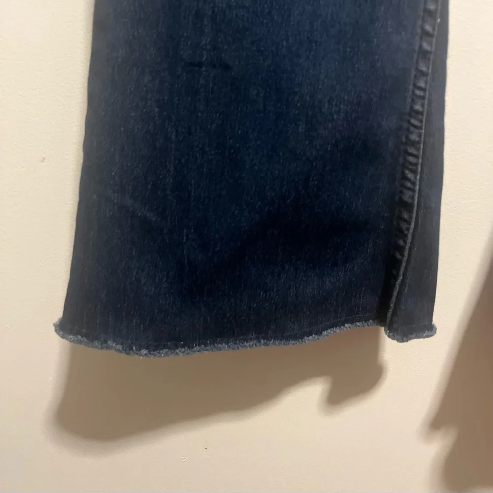 Free People Penny Pull On Flare Raw Hem Denim Jegging Stretch Jeans
